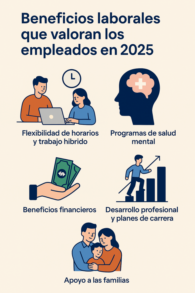 Beneficios laborales que valoran los empleados en 2025