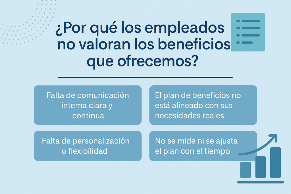 Los empleados no valoran los beneficios